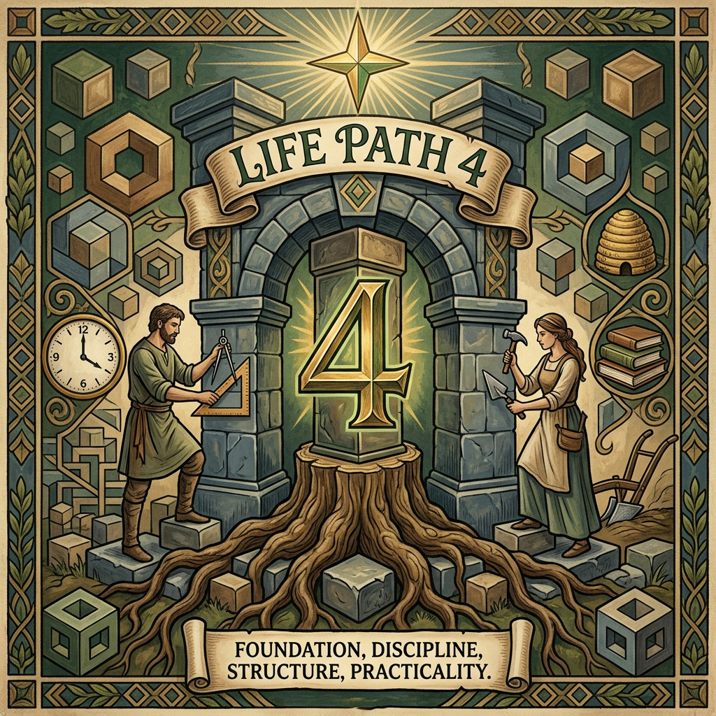 Life Path 4 in Numerology and Human Design: The Spiritual Blueprint of the Builder Personality